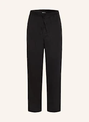 Lemaire Spodnie Regular Fit schwarz