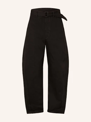 Lemaire Spodnie Regular Fit schwarz