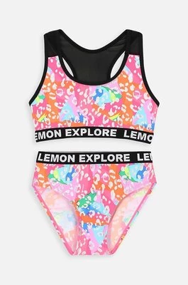 Lemon Explore dwuczęściowy strój kąpielowy dziecięcy kolor różowy
