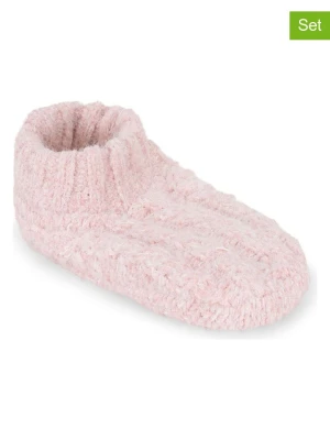 Lemon socks Kapcie (3 pary) w kolorze jasnoróżowym rozmiar: 31-34