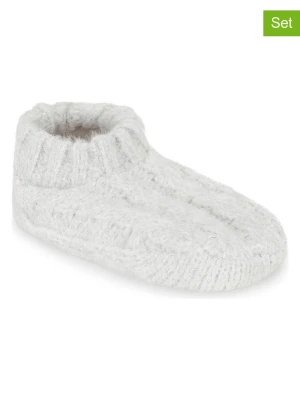 Lemon socks Kapcie (3 pary) w kolorze szarym rozmiar: 31-34