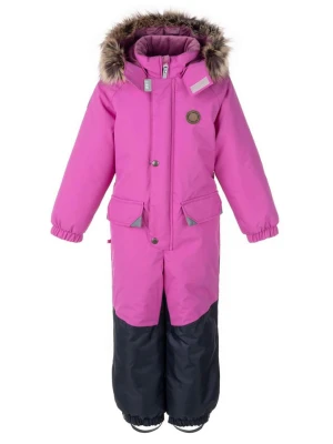 LENNE Kombinezon zimowy "Kert" w kolorze granatowo-różowym rozmiar: 116