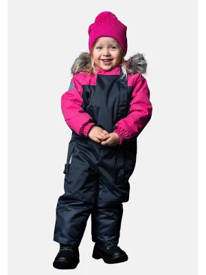 LENNE Kombinezon zimowy "Ott" w kolorze różowo-czarnym rozmiar: 128
