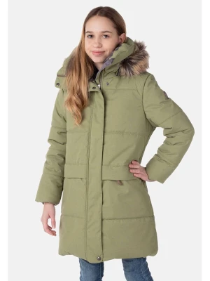 LENNE Płaszcz zimowy "Dora" w kolorze zielonym rozmiar: 146