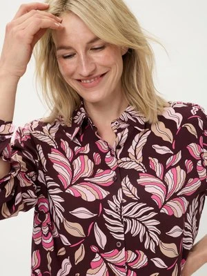 LENZING™ ECOVERO™ Bawełniano-wiskozowa koszula damska w kwiaty – Liaison en Vogue Olsen