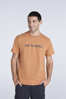 Leon męska luźna koszulka - Orange Animal