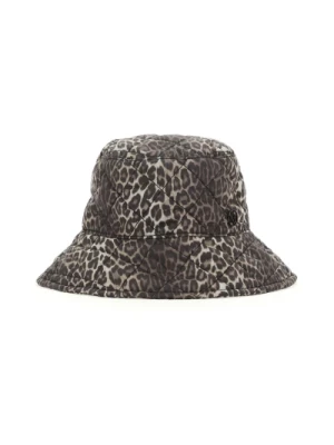 Leopard Cocoon Nylon Kurtka Maison Michel