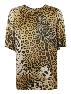Leopard Print Show T-Shirt Roberto Cavalli