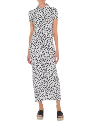 Leopardowa Sukienka Koszulowa Moschino