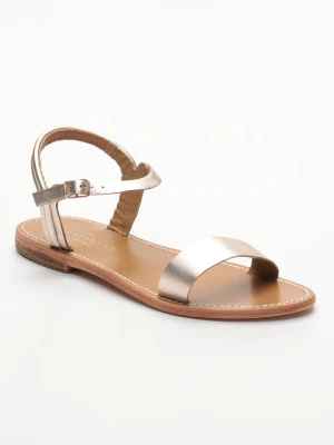 Les BAGATELLES Skórzane sandały "Alaia" w kolorze srebrnym rozmiar: 41