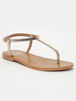 Les BAGATELLES Skórzane sandały "Alberti" w kolorze złotym rozmiar: 40