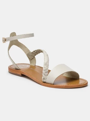 Les BAGATELLES Skórzane sandały "Belgrade" w kolorze beżowym rozmiar: 36