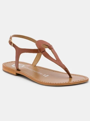 Les BAGATELLES Skórzane sandały "Malabia" w kolorze jasnobrązowym rozmiar: 38