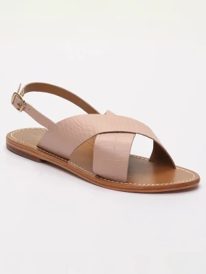 Les BAGATELLES Skórzane sandały "Sibella" w kolorze beżowym rozmiar: 40