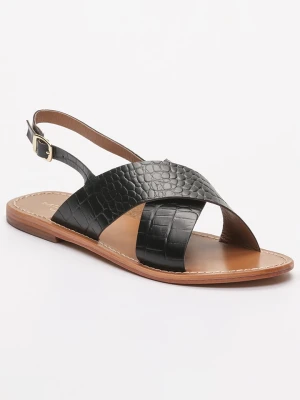 Les BAGATELLES Skórzane sandały "Sibella" w kolorze czarnym rozmiar: 39