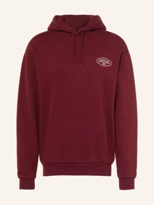 Les Deux Bluza Z Kapturem Worldwide rot CIEMNOCZERWONY
