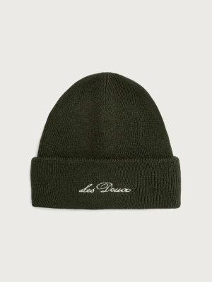 Les Deux czapka beanie męska wełniana zielony