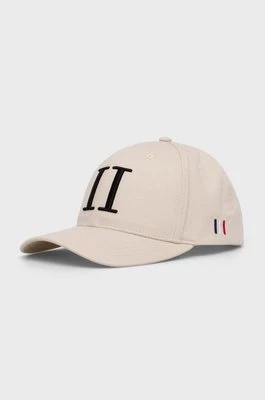 Les Deux czapka z daszkiem bawełniana kolor biały z aplikacją