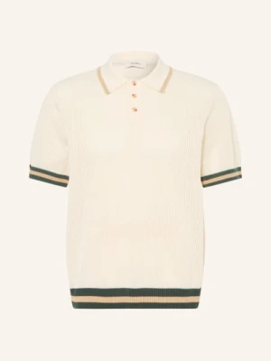 Les Deux Dzianinowa Koszulka Polo weiss