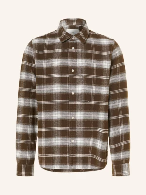 Les Deux Koszula Flanelowa Comfort Fit braun