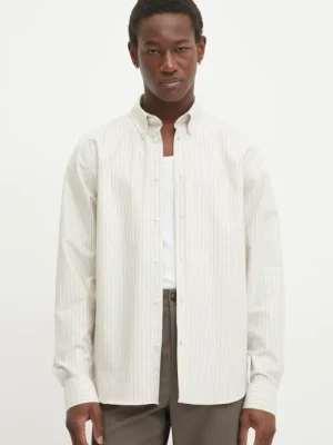 Les Deux koszula męska kolor beżowy regular z kołnierzykiem button-down LDM410196