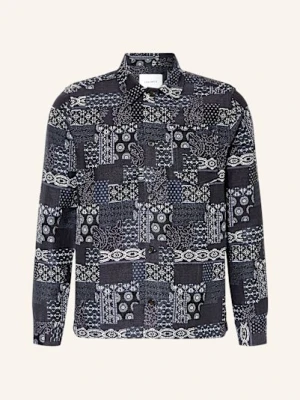 Les Deux Koszula Wierzchnia Żakardowa Layton blau