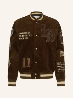 Les Deux Kurtka College'owa Z Sztruksu braun