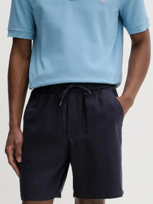 Les Deux szorty męskie z lnem Otto