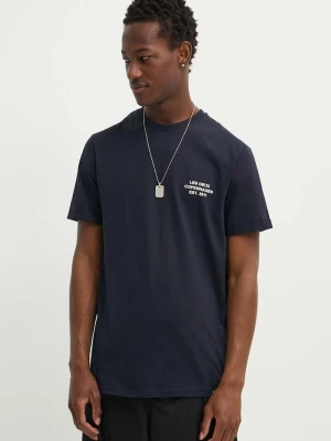 Les Deux t-shirt bawełniany granatowy