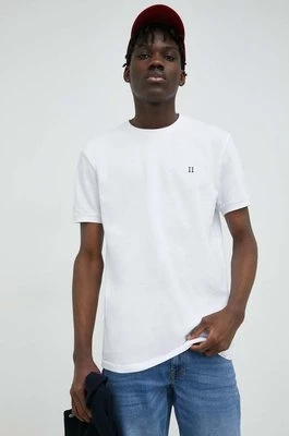 Les Deux t-shirt bawełniany kolor biały gładki LDM101007.