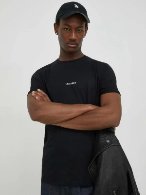Les Deux t-shirt bawełniany Lens czarny