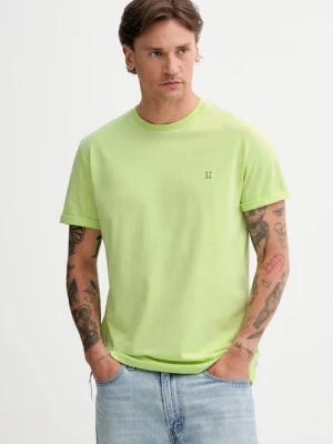 Les Deux t-shirt bawełniany Norregaard męski kolor zielony gładki 1000201