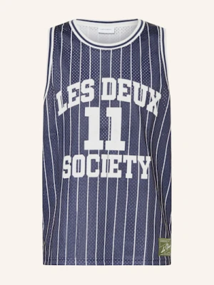 Les Deux Tank Top Silas Z Siateczki blau