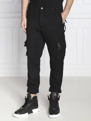 Les Hommes Wełniane spodnie | Regular Fit