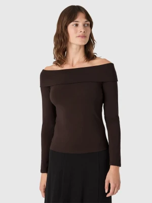 Les Lunes Bluzka "Dariaa" w kolorze brązowym rozmiar: L
