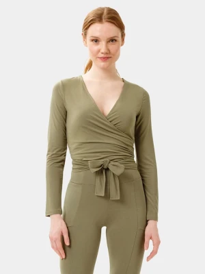 Les Lunes Bluzka sportowa "Luna" w kolorze khaki rozmiar: XS