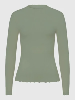 Les Lunes Koszulka "Fleur" w kolorze zielonym rozmiar: XXS