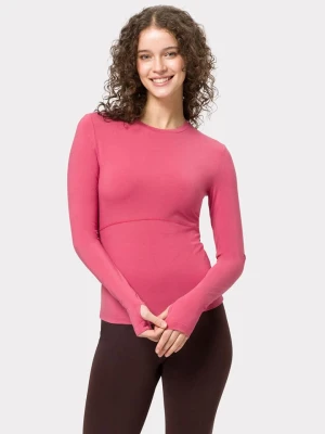 Les Lunes Koszulka sportowa "Flow" w kolorze różowym rozmiar: L