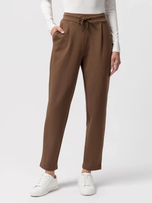Les Lunes Spodnie "Amyy" w kolorze brązowym rozmiar: M