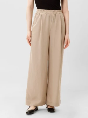 Les Lunes Spodnie "Georgiaa" w kolorze beżowym rozmiar: L