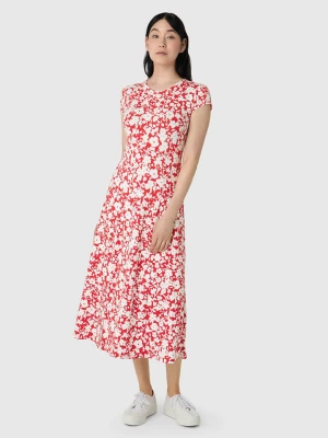 Les Lunes Sukienka "Sienna" w kolorze czerwono-białym rozmiar: L