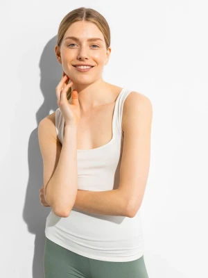 Les Lunes Top "Maggie" w kolorze białym rozmiar: XL