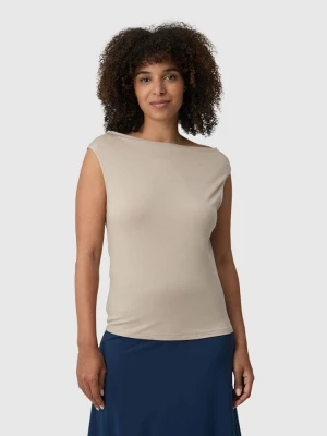 Les Lunes Top "Miraa" w kolorze beżowym rozmiar: M