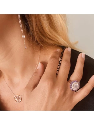 Les Petites Précieuses Pozłacany naszyjnik z elementem ozdobnym - dł. 39 cm rozmiar: onesize