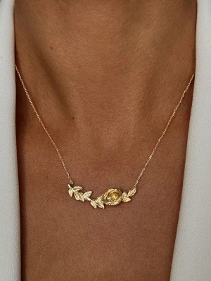 Les Petites Précieuses Pozłacany naszyjnik z elementem ozdobnym rozmiar: onesize