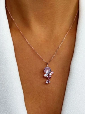 Les Petites Précieuses Pozłacany naszyjnik z zawieszką - dł. 16 cm rozmiar: onesize