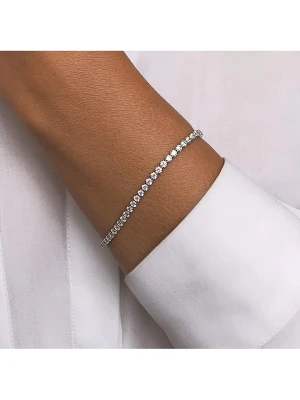 Les Petites Précieuses Srebrna bransoletka z cyrkoniami rozmiar: onesize