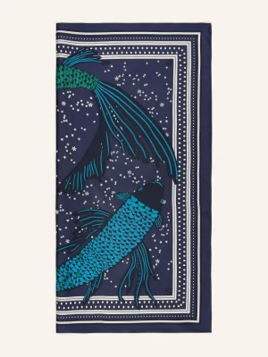 Lescarf Szalik Jedwabny blau