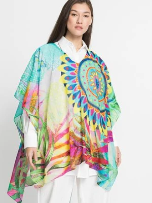 Letnie poncho z lekkiej wiskozy bonprix