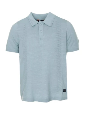 Letnie Sweterkowe Polo z Różnymi Wzorami Blue de Gênes